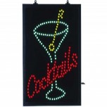 LED-Schild ffnen - Cocktail LEDs Zeichen