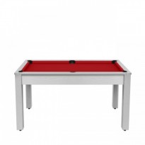 Ping Pong e vassoio da pranzo per tavoli Arizona - Tavolo da biliardo trasformabile 7ft Arizona White Wood