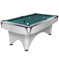 New - Dynamic III 9ft Shining White pool table