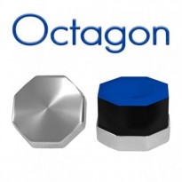 Cue Chalk Holder Magnetic Metal - Octagon Octogonal Chalk Holder