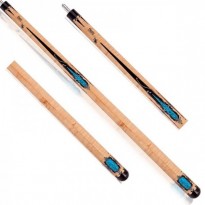 Theory Eternity F1 Snakewood Carom Cue - Theory Eternity Classic Turquoise Carom Cue