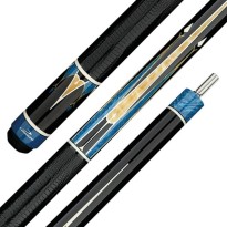 Products catalogue - Longoni Galaxy Cyan Lizard Leather pool cue