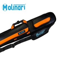 Flatbag Molinari Retro Black-Orange 2x4 - Molinari Retro Black-Orange 2x4 cue case