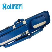 Flatbag Molinari Retro Azul-Bege 3x6 - Estojo para taco Molinari Retro Azul-Bege 3x6